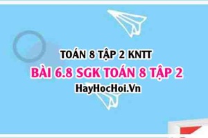 Bài 6.8 SGK Toán 8 Tập 2 Kết nối tri thức
